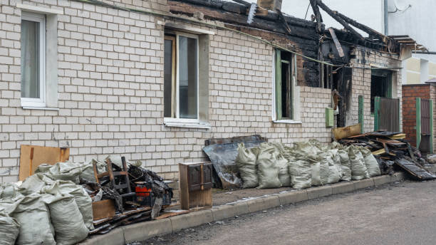 Professional Fire Damage Removal technician working in Cambridge, MN